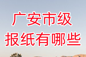 廣安市級報紙有哪些